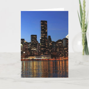 NYC New York City Manhattan Night Kort