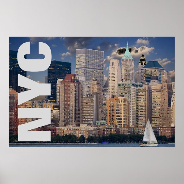 NYC New York City Manhattan Poster (Framsidan)