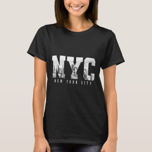 Nyc New York City Ny Siluett Usa Amerika Vintage S T Shirt