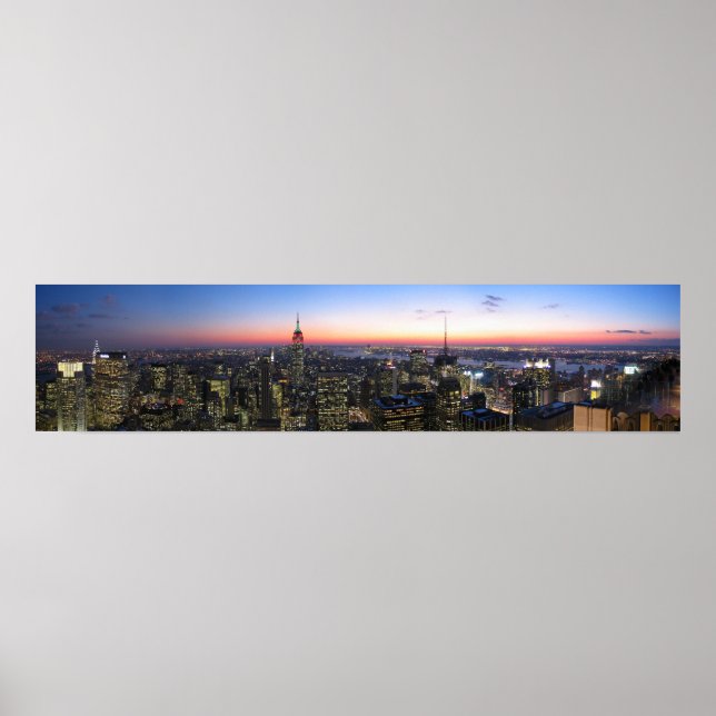 NYC New York City på Canvas Poster (Framsidan)