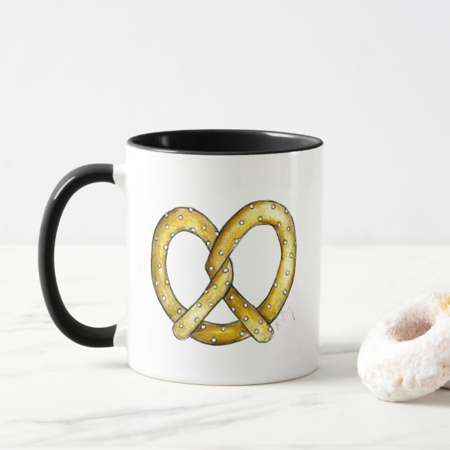 NYC New York City Salty Soft Pretzel Foodie Mugg (Med munk)