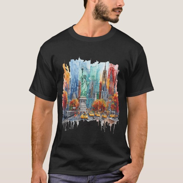 NYC - New York City T Shirt (Framsida)
