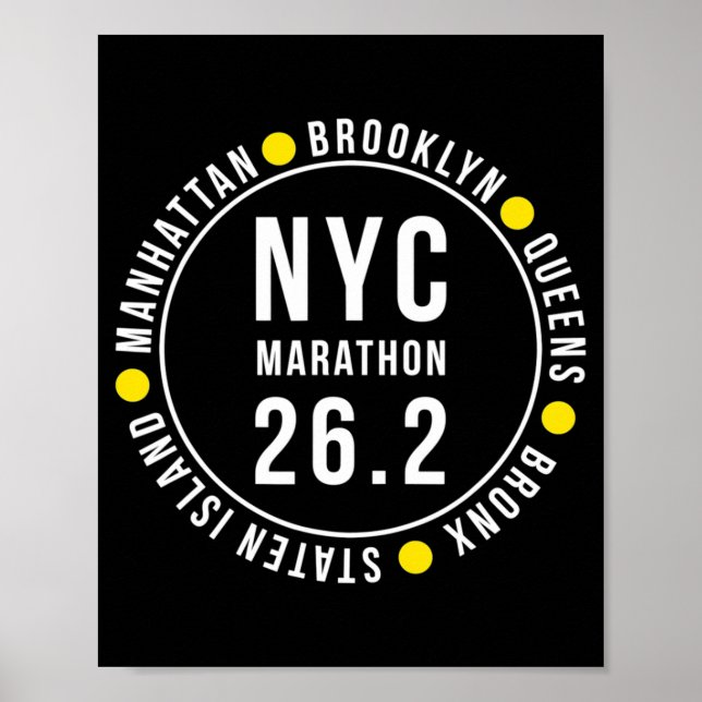 Nyc New York Souvenir Marathon Runner _1  Poster (Framsidan)