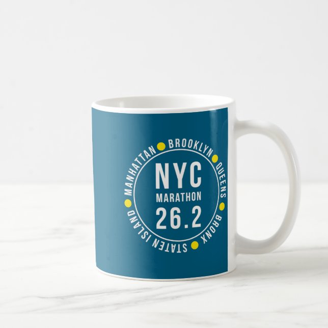 Nyc New York Souvenir Marathon Runner  Kaffemugg (Höger)