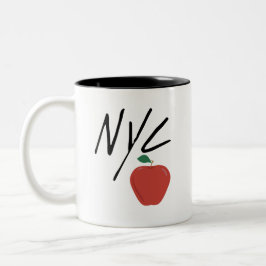 NYC NEW YORK STAD Två-Tonad MUGG