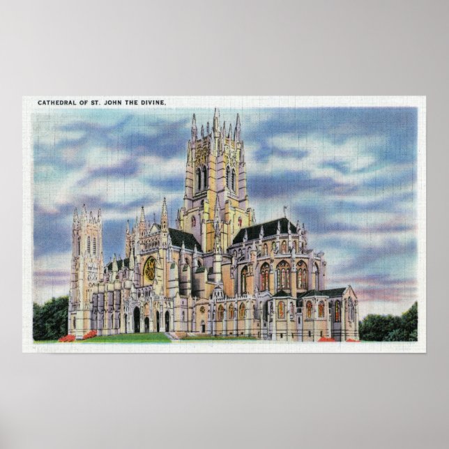 NYC, New YorkCathedral of St. John the Divine Poster (Framsidan)