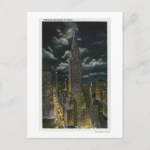 NYC, New YorkChrysler Bygger vid Nattnr 2 Vykort