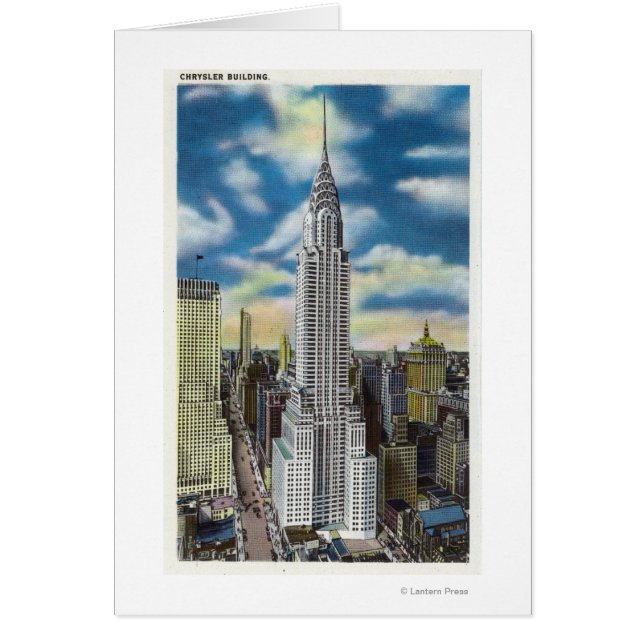 NYC, New YorkExterior View of the Chrysler Hälsningskort (Framsidan)