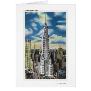 NYC, New YorkExterior View of the Chrysler Hälsningskort