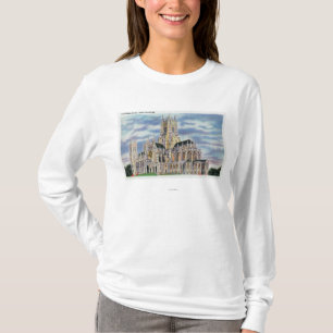 NYC nya YorkCathedral av St John prästen Tee Shirt