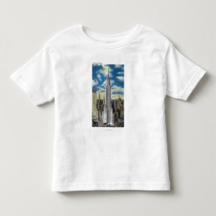 NYC nya YorkExterior beskådar av Chrysleren T-shirt