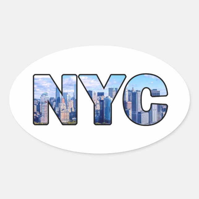 NYC OVALT KLISTERMÄRKE (Framsida)