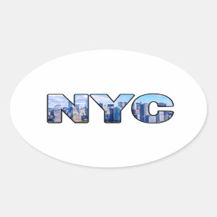 NYC OVALT KLISTERMÄRKE