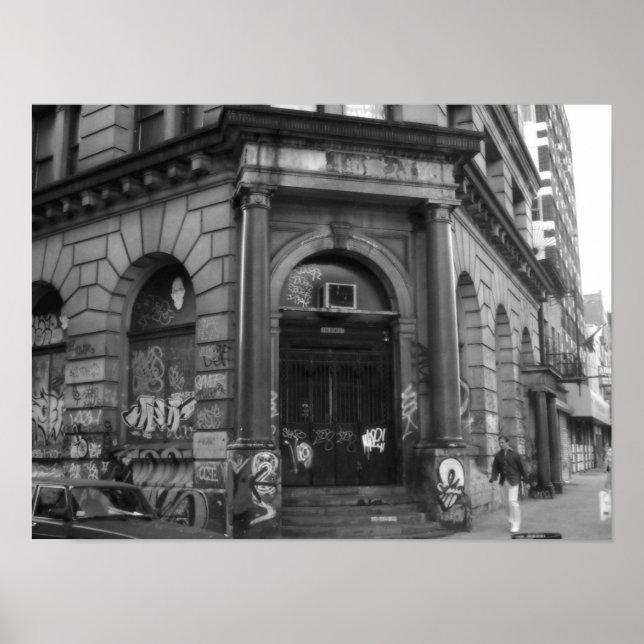 NYC, övergivna byggnad 2003 Poster (Framsidan)