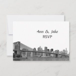 NYC Panorama Bklyn Bridge Etched #2H RSVP OSA Kort