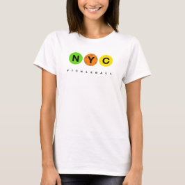 NYC Pickleball logotyp - Pocket Light centrerad T Shirt