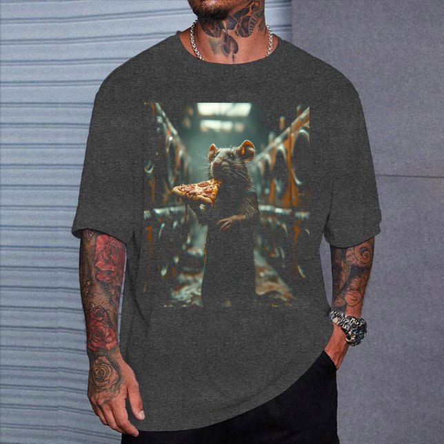NYC "Pizza Rat" Tee, Famous Subway Rat Graphic  T Shirt (Skapare uppladdad)