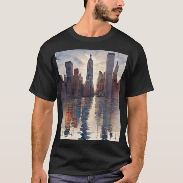 NYC-reflektion T Shirt (Framsida)