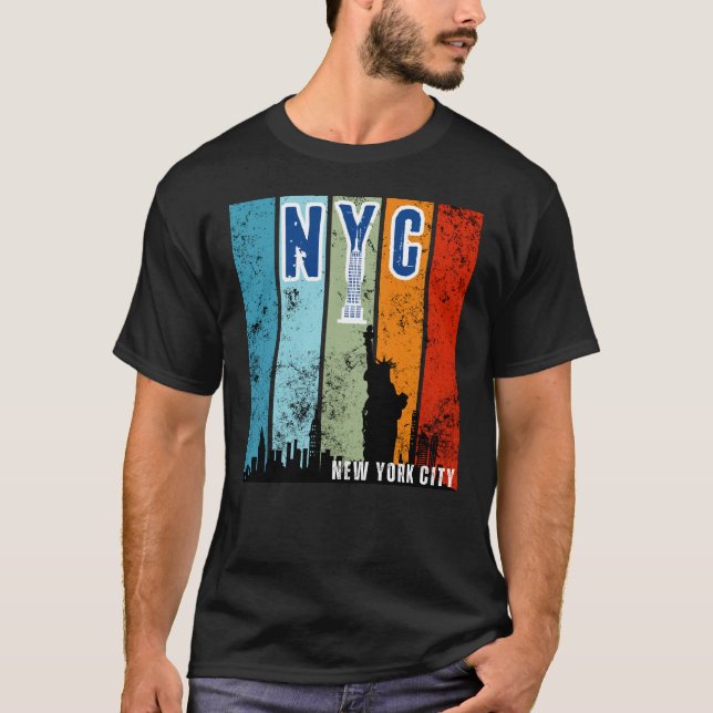 NYC Retro T Shirt (Framsida)