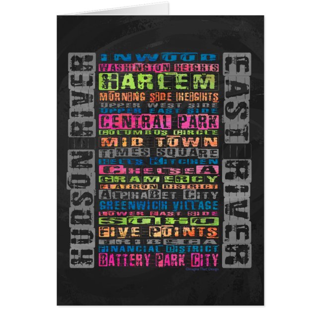 NYC:s omgivningar - regnbåge OBS Kort (Framsidan)