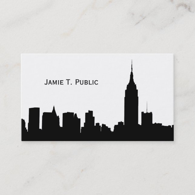 NYC:s siluett, Empire State Bldg #1 Visitkort (Framsida)