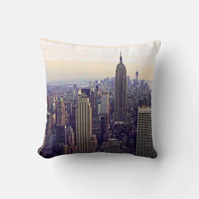 NYC:s skyline Empire State Bldg, WTC 4 Kudde (Framsida)