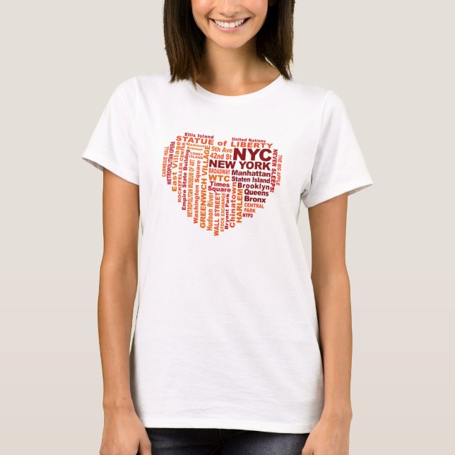 NYC-skjorta - välj stil & färg T-shirt (Framsida)