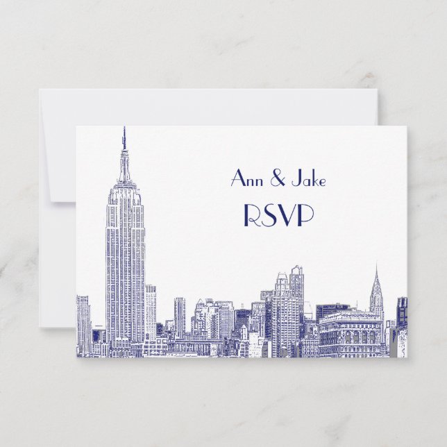 NYC Skyline 01 Etched White OSA #2 Blue (Framsida)