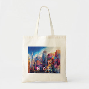NYC Skyline Abstrakt Art Tygkasse