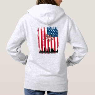NYC Skyline Bow American Flagga Senior Year T T-Sh Shirt