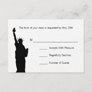 NYC Skyline Bröllop OSA Card Kort