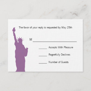 NYC Skyline Bröllop OSA Card Kort
