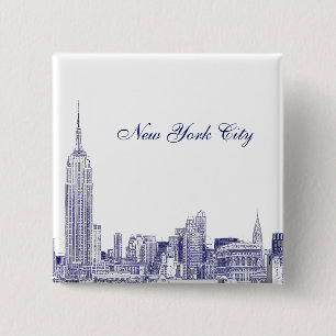 NYC Skyline Etched 01 Blue Knapp