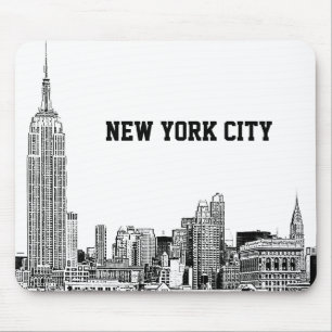 NYC Skyline Etched 01 Musmatta