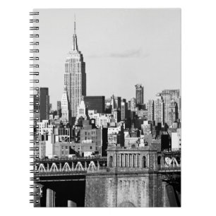 NYC Skyline II Anteckningsbok Med Spiral