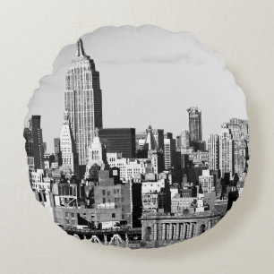 NYC Skyline II Rund Kudde