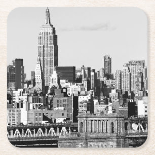 NYC Skyline II Underlägg Papper Kvadrat