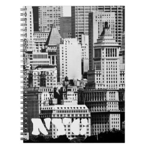 NYC Skyline IX Anteckningsbok Med Spiral