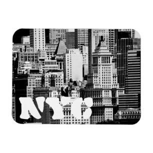 NYC Skyline IX Magnet