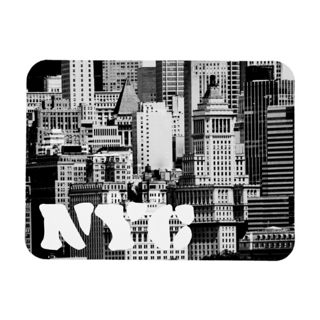 NYC Skyline IX Magnet (Horisontell)