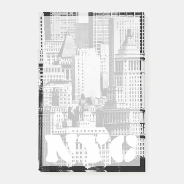 NYC Skyline IX Post-it Block (Framsida)