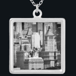 NYC Skyline IX Silverpläterat Halsband<br><div class="desc">Hemdepartement</div>