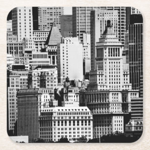 NYC Skyline IX Underlägg Papper Kvadrat