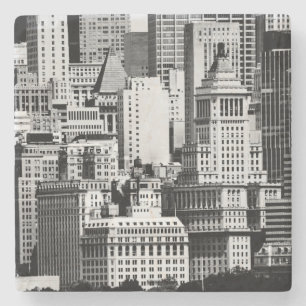 NYC Skyline IX Underlägg Sten