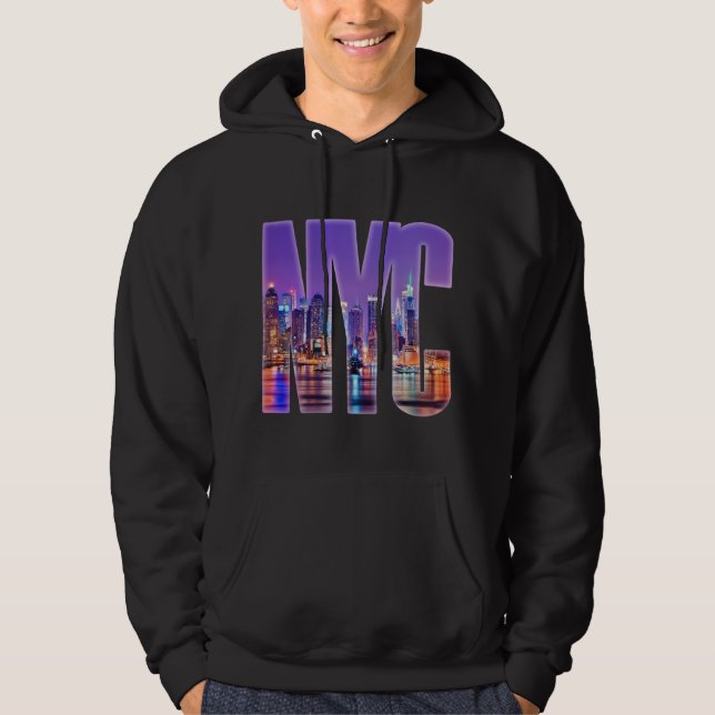 NYC Skyline (ljus) Sweatshirt (Framsida)