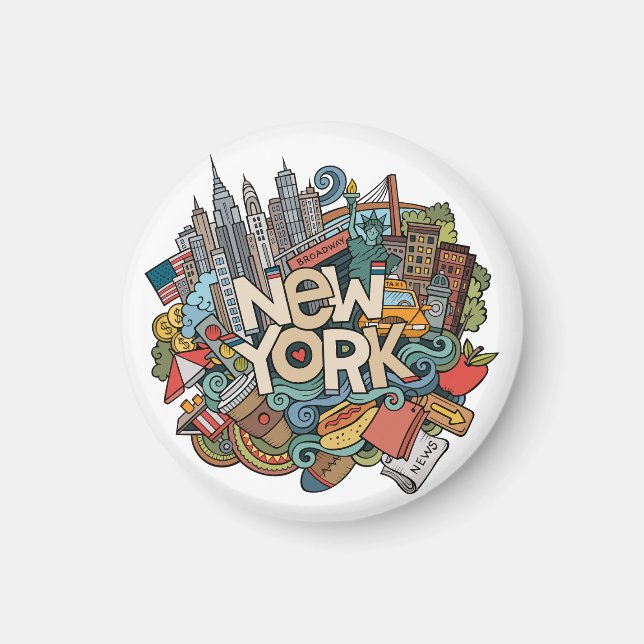 NYC Skyline Magnet (Framsidan)