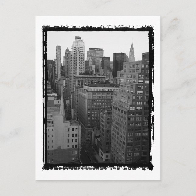 NYC Skyline Photo Vykort (Framsida)