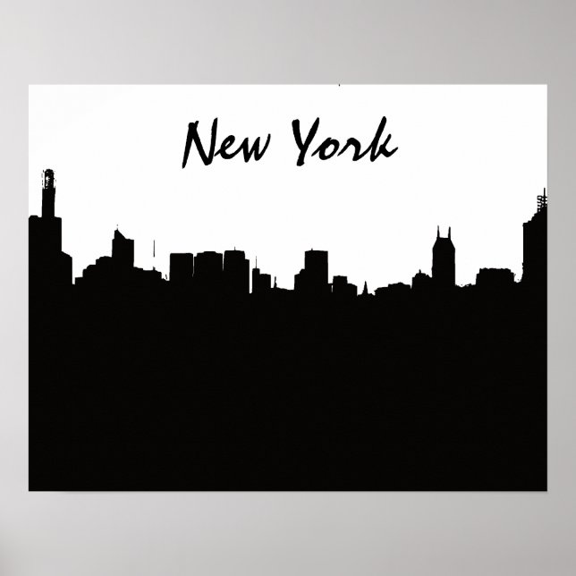 NYC Skyline Poster (Framsidan)