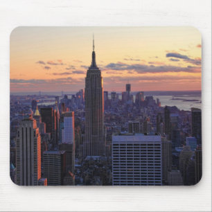 NYC Skyline precis före solnedgång Musmatta