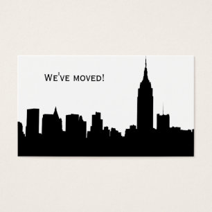 NYC Skyline Silhouette, ESB #1 - Vi har flyttat Visitkort